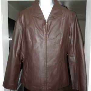 Pre-owned M.I.C. STUDIO brown leather jacket